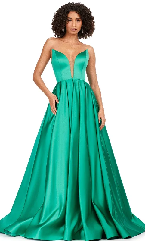 Ashley Lauren 11250 - Strapless Satin Ballgown Alluring Design