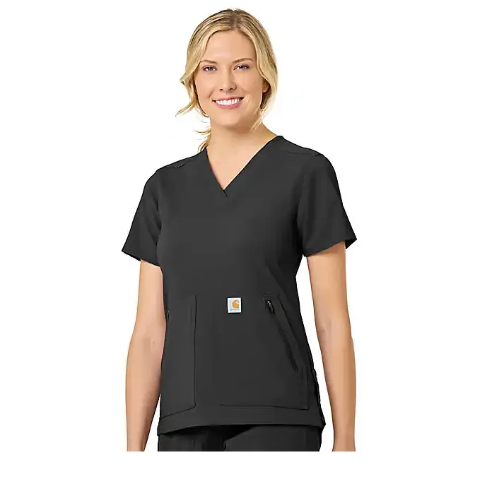 Carhartt Women's Rugged Flex® 4 Pocket V-Neck Scrub Top Trendsetter's Closet