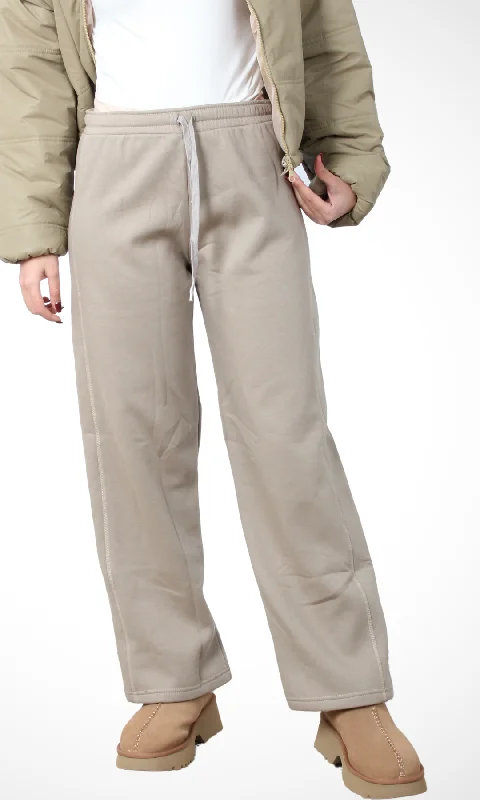 Women Straight Leg Sweatpants (Café) Redefining Women's Style