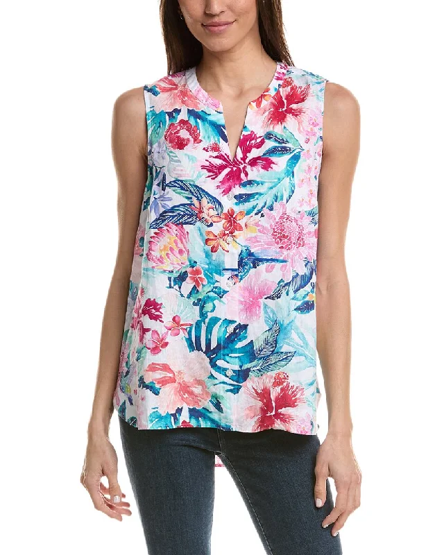 Tommy Bahama Perfectly Paradise Linen Top Exclusive Sale