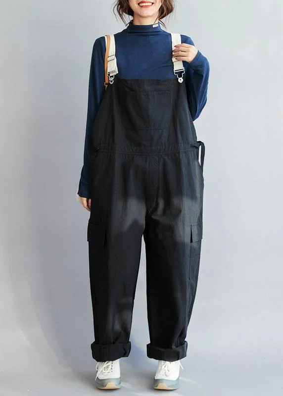 Chic Black Casual Pants Fall Fashion all-match Jumpsuit Pants Budget Friendly Fashion