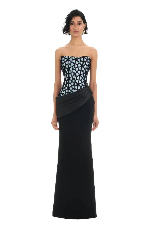 Sidonia Gown - Black/Blue Trendy Styles