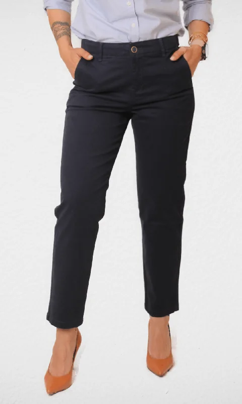 Women Gabardine Pants (Dark Blue) Exclusive Sale