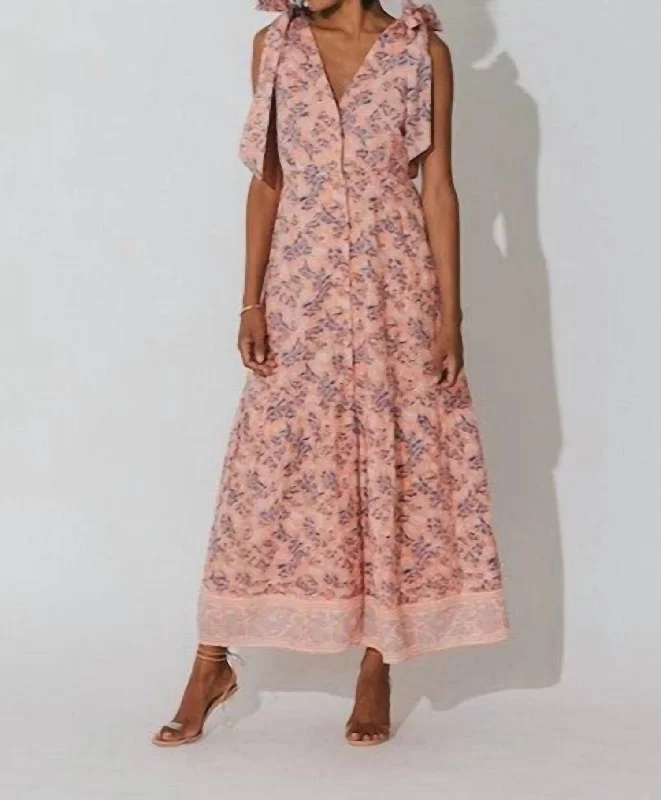 Astrid Maxi Dress In Positano Floral Fashion Deal