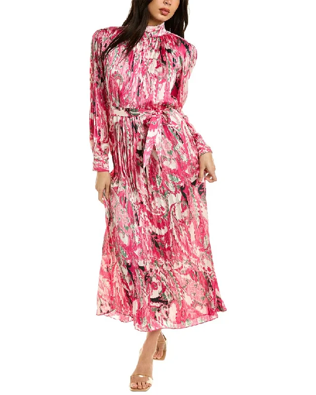 Beulah Pleated Maxi Dress Mega Sales