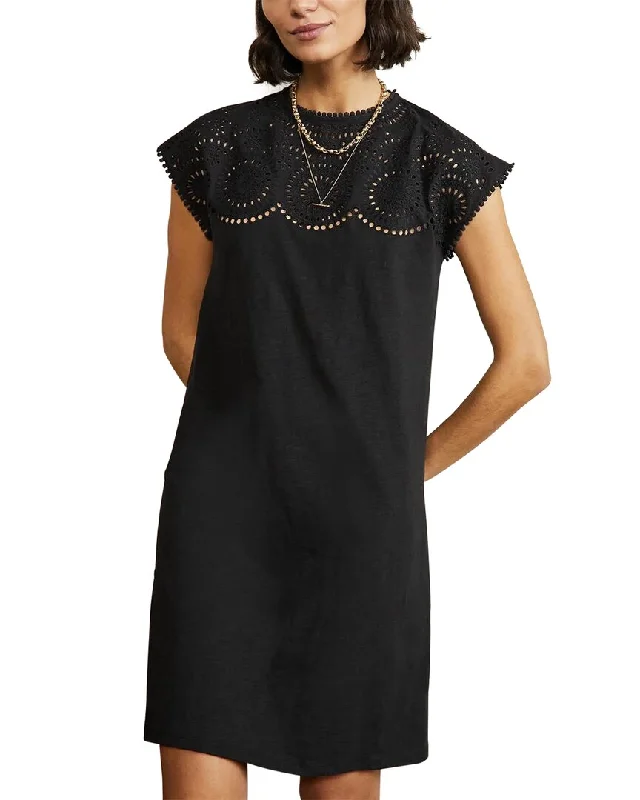 Boden Cutwork Jersey T-Shirt Dress Seize Bargains