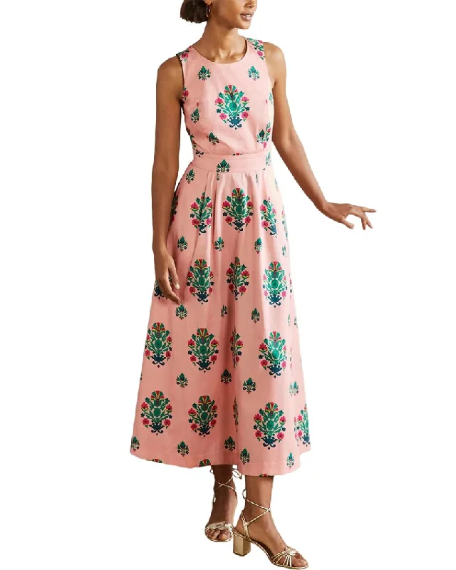 Boden Elsa Back Detail Midi Dress Discount Extravaganza