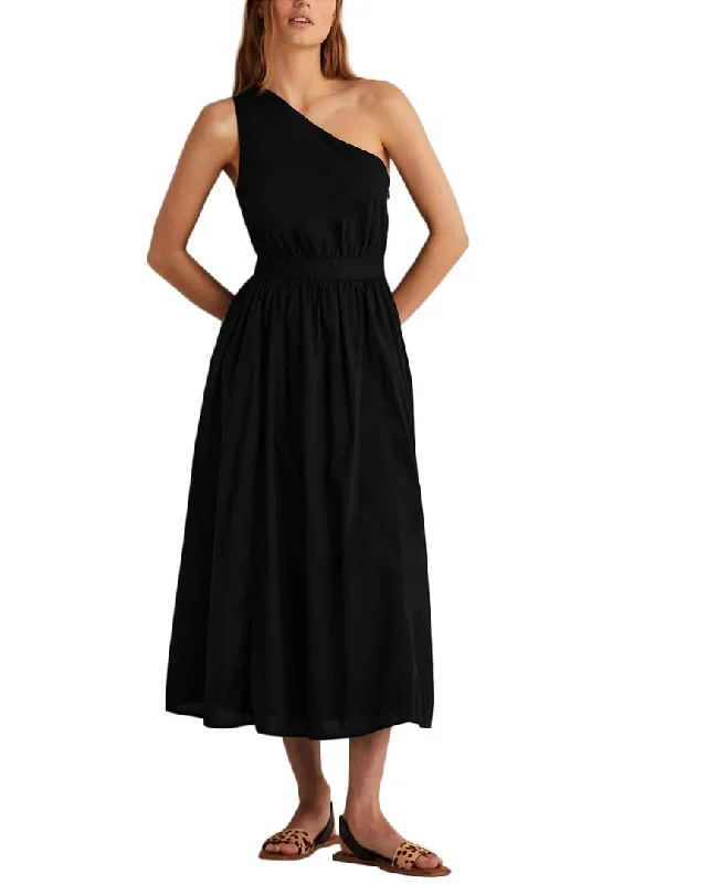 Boden One Shoulder Midi Dress Brand Name Clothing Discount Extravaganza