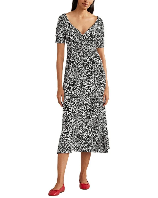 Boden Ruched Front Jersey Midi Dress Lighten Up With Nordic Styles