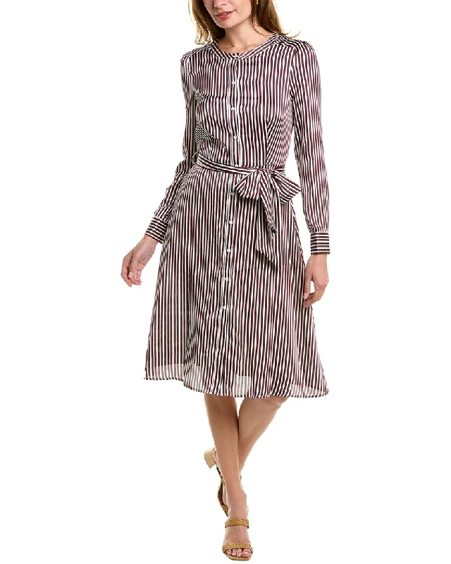 Court & Rowe Crosby Fine Stripe Button-Up Mini Dress Hot Trends