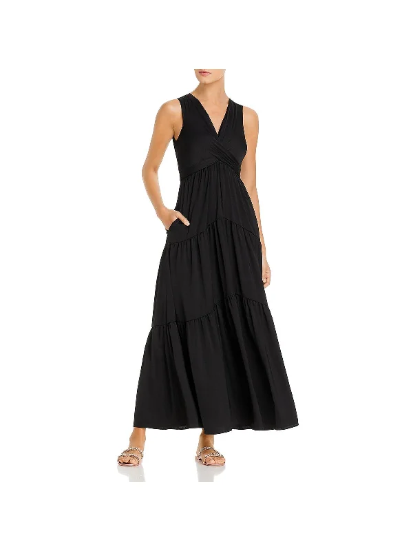 Courtnie Womens Sleeveless Evening Maxi Dress Everyday Glamour