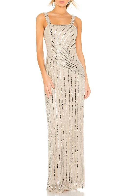 Lisbeth Gown In Champagne High End Women's Wear