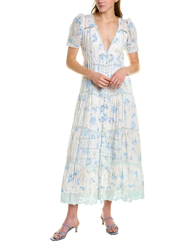 LoveShackFancy Nessie Maxi Dress Feminine Charm