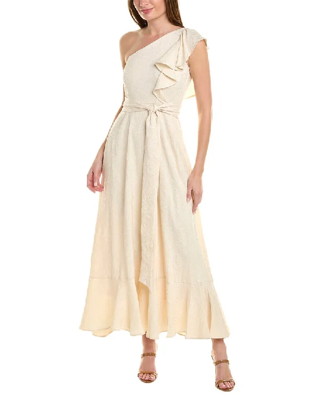 Maison Tara Jacquard  Maxi Dress Romantic Date - Night Ensemble