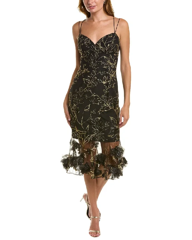 Marchesa Notte Sleeveless Lace Dress Best Seller