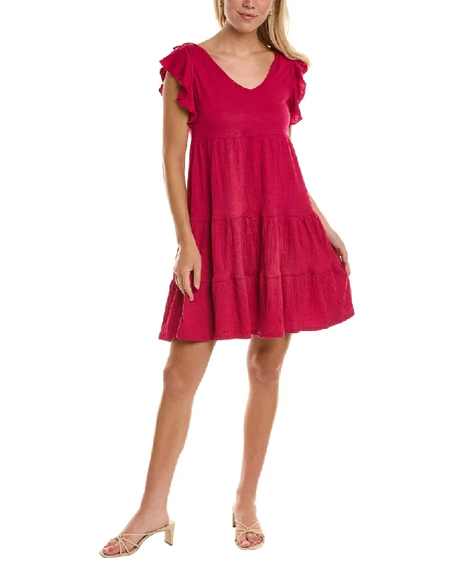 Max Studio Ruffle Tiered Mini Dress Style Versatile Women's Collection