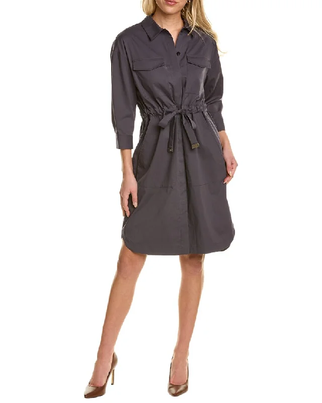 Peserico Tie Waist Shirtdress Casual Yet Stylish Separates