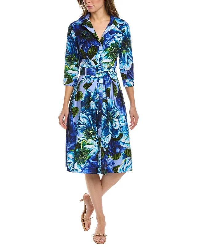 Samantha Sung Audrey 1 3/4-Sleeve Shirtdress Latest Fashion