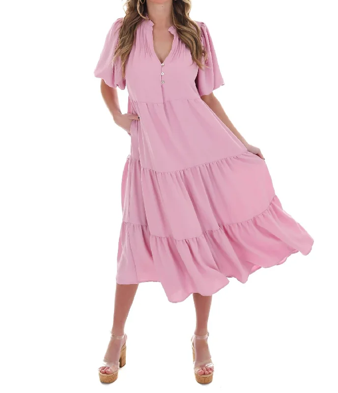 Where I Go Maxi Dress In Light Pink Limited Styles