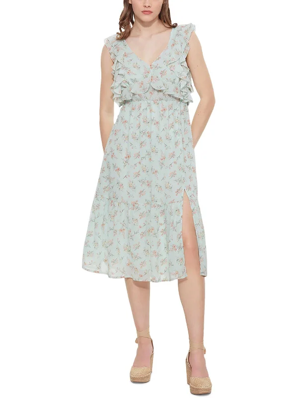 Womens Chiffon Floral Midi Dress Inspired By You, Designed For You