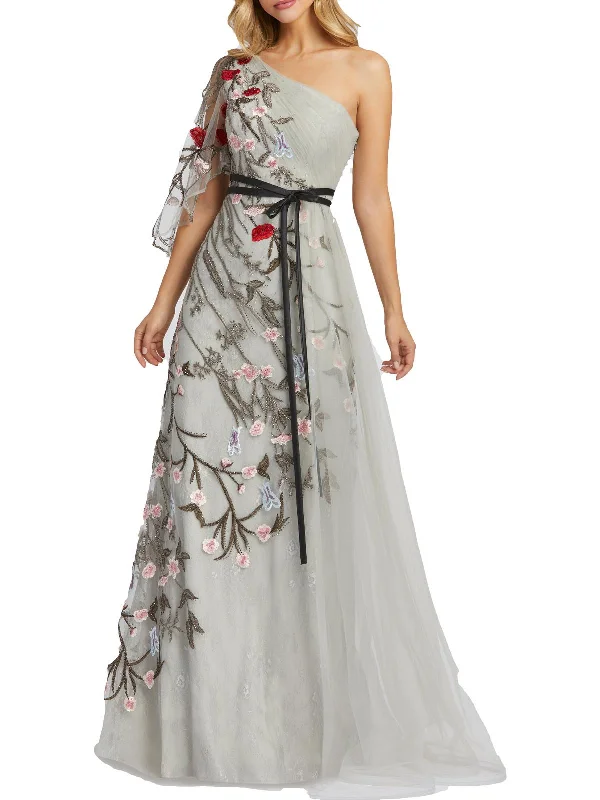 Womens Embroidered Long Evening Dress Additional Time-Limited Offers