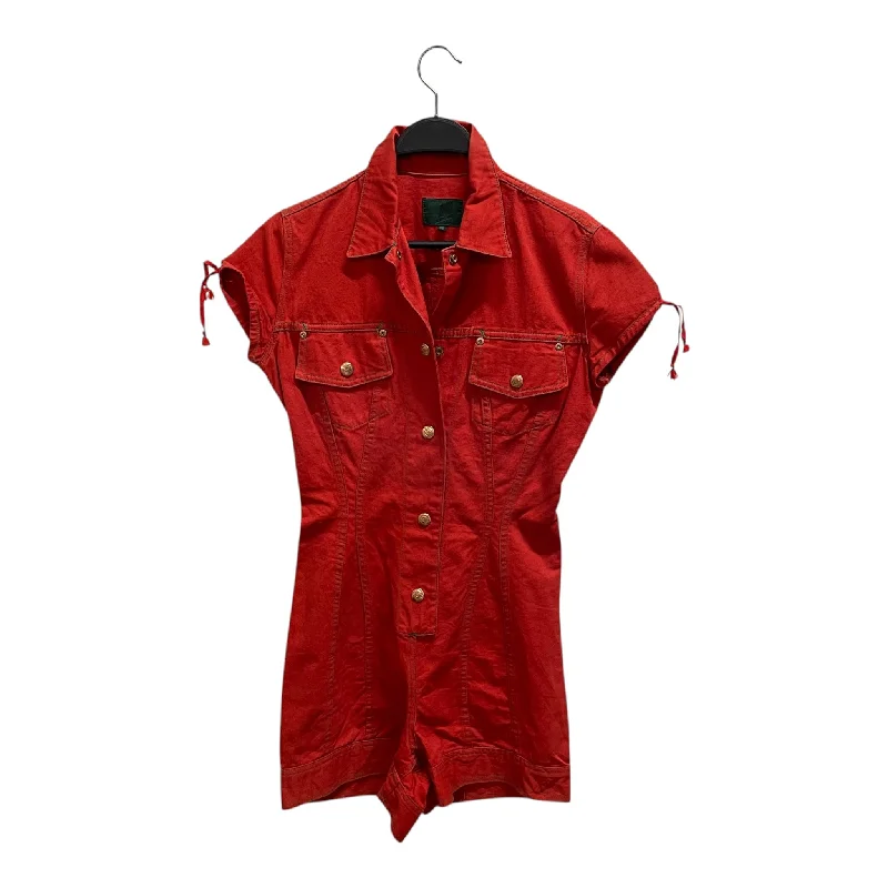 JUNIOR GAULTIER/Overall/42/Cotton/RED/ Parisian Effortless Chic Style