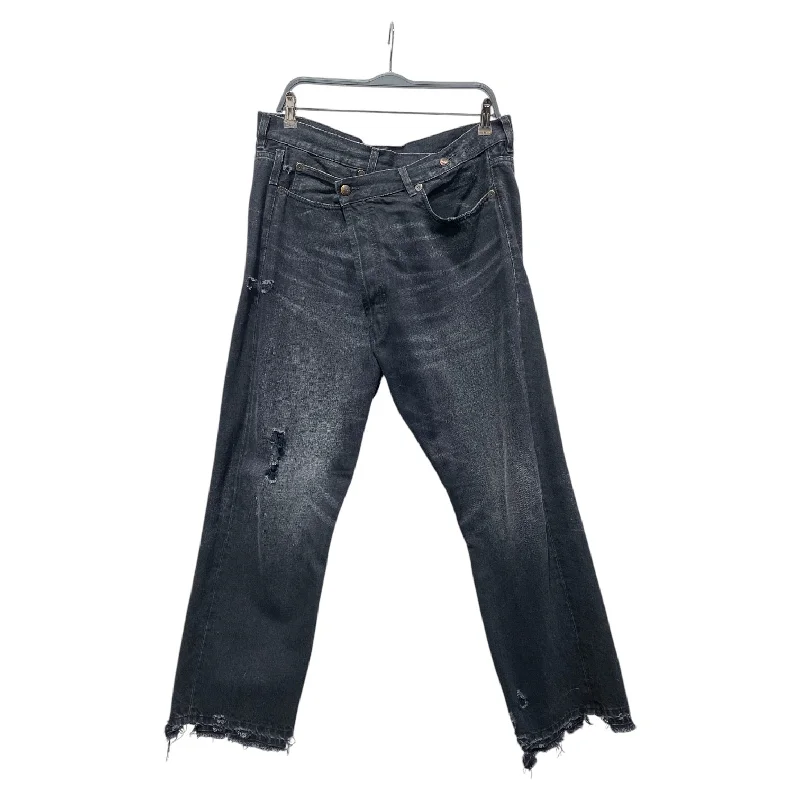 R13/Straight Pants/31/Denim/BLK/fold over denim Chic Allure