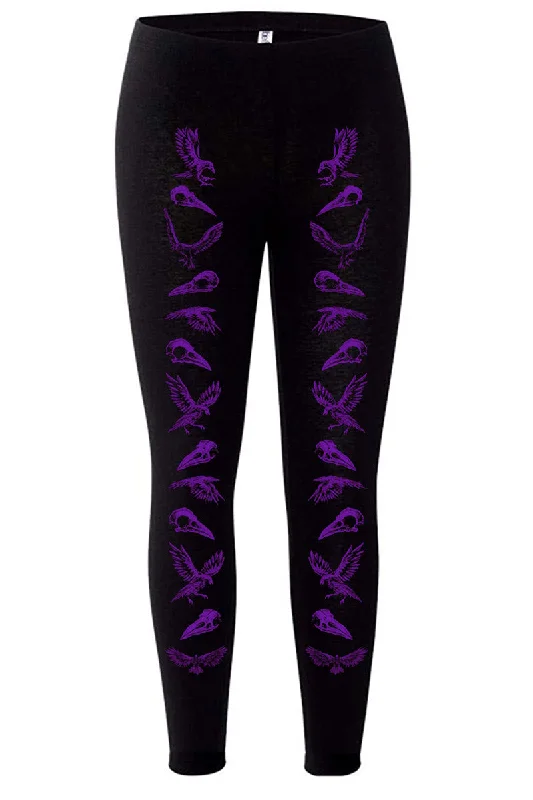 Nevermore Raven Leggings [PURPLE] Update With Cottagecore Styles