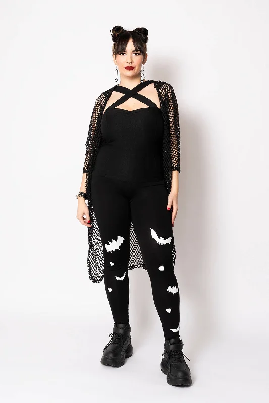 Sweet Sweet Bat Leggings [Glow in the Dark Bats] Sophisticated Outfits