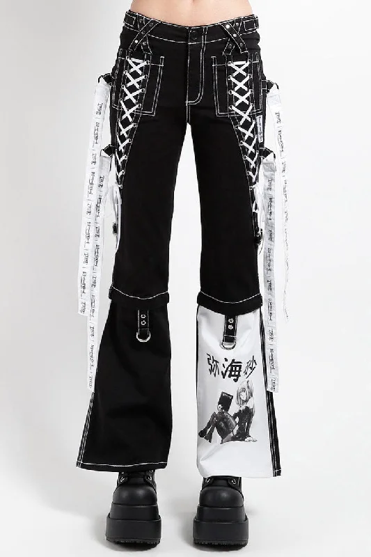 TRIPP NYC X Deathnote Rem X Misa Pants [BLACK/WHITE] Summer Fashion