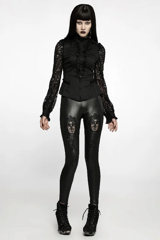 Vamp Leathered Leggings Artful Design